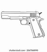 Sketsa Gambar Pistol Keren